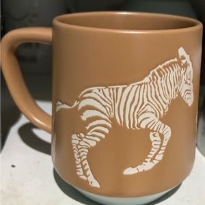 Zebra glass cup